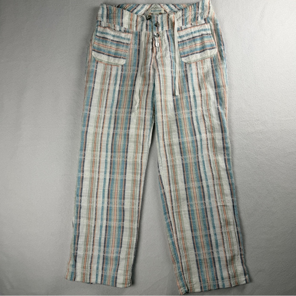 Sundance Women's Gigi Striped Straight Pants Multicolor Small - Picture 6 of 11
